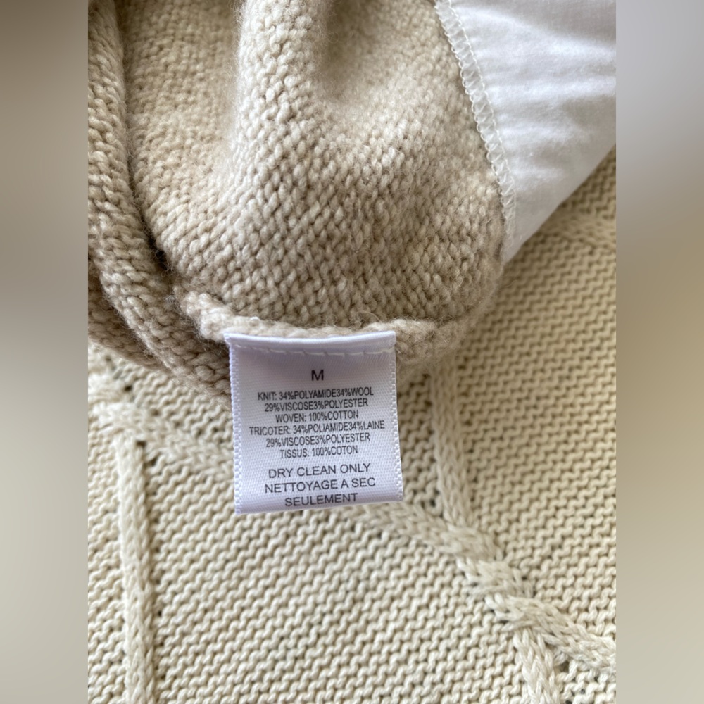Brochu Walker Beige Sweater with White Layer - Picture 7 of 8